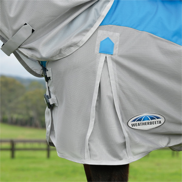 2025 Weatherbeeta Comfitec Dual Shield Detach-A-Neck 1027310 - Grey Blue